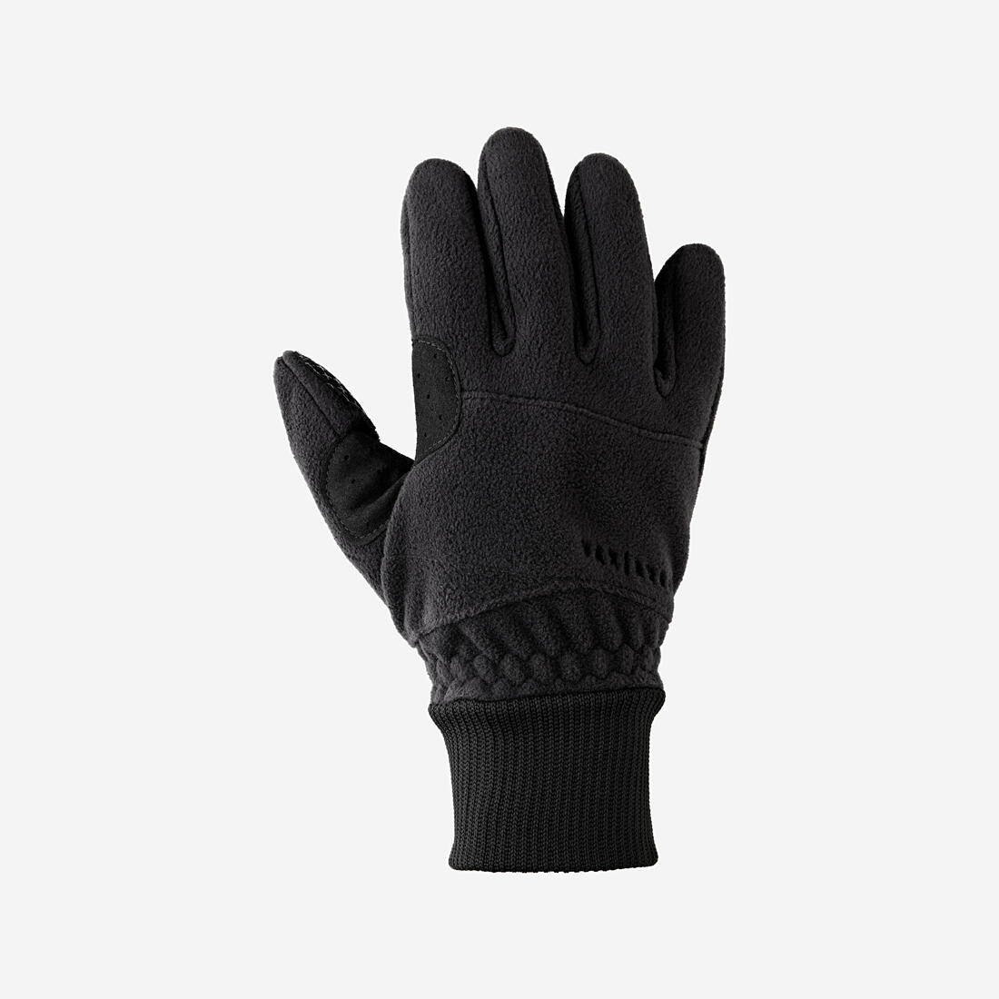 GUANTES CICLISMO INVIERNO TRIBAN ROADR 100 TEJIDO POLAR NEGRO - Image 2