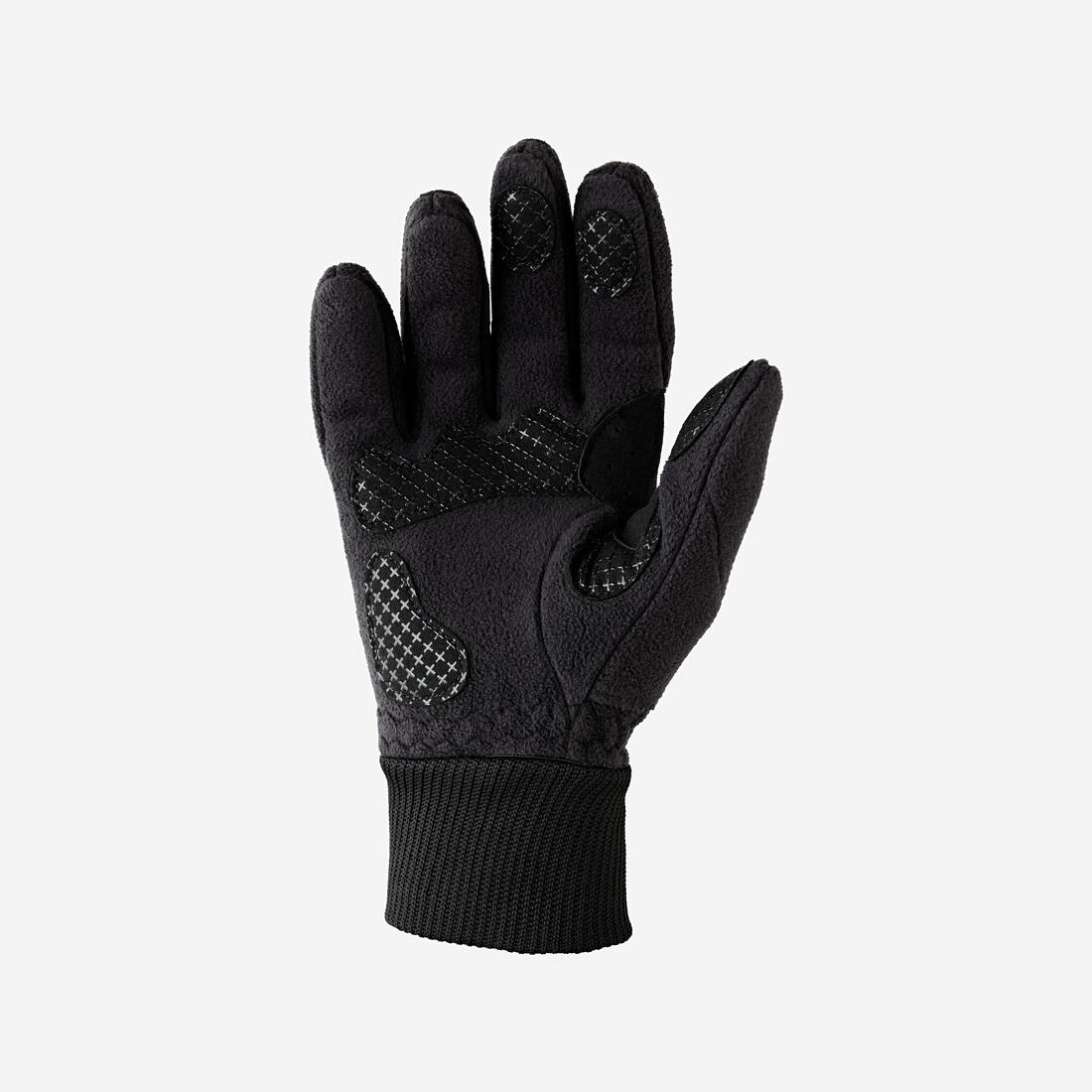 GUANTES CICLISMO INVIERNO TRIBAN ROADR 100 TEJIDO POLAR NEGRO - Image 3