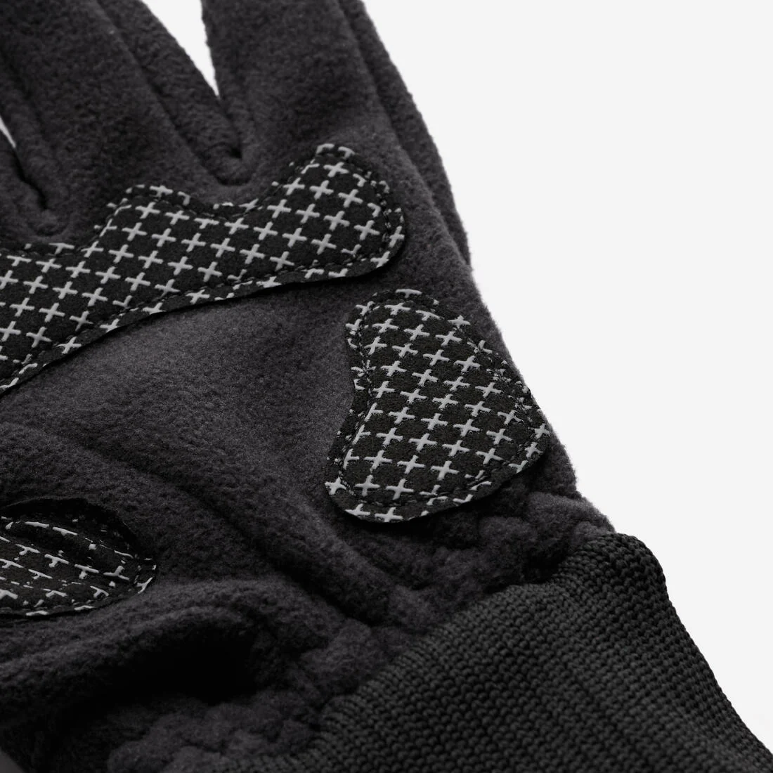 GUANTES CICLISMO INVIERNO TRIBAN ROADR 100 TEJIDO POLAR NEGRO - Image 4