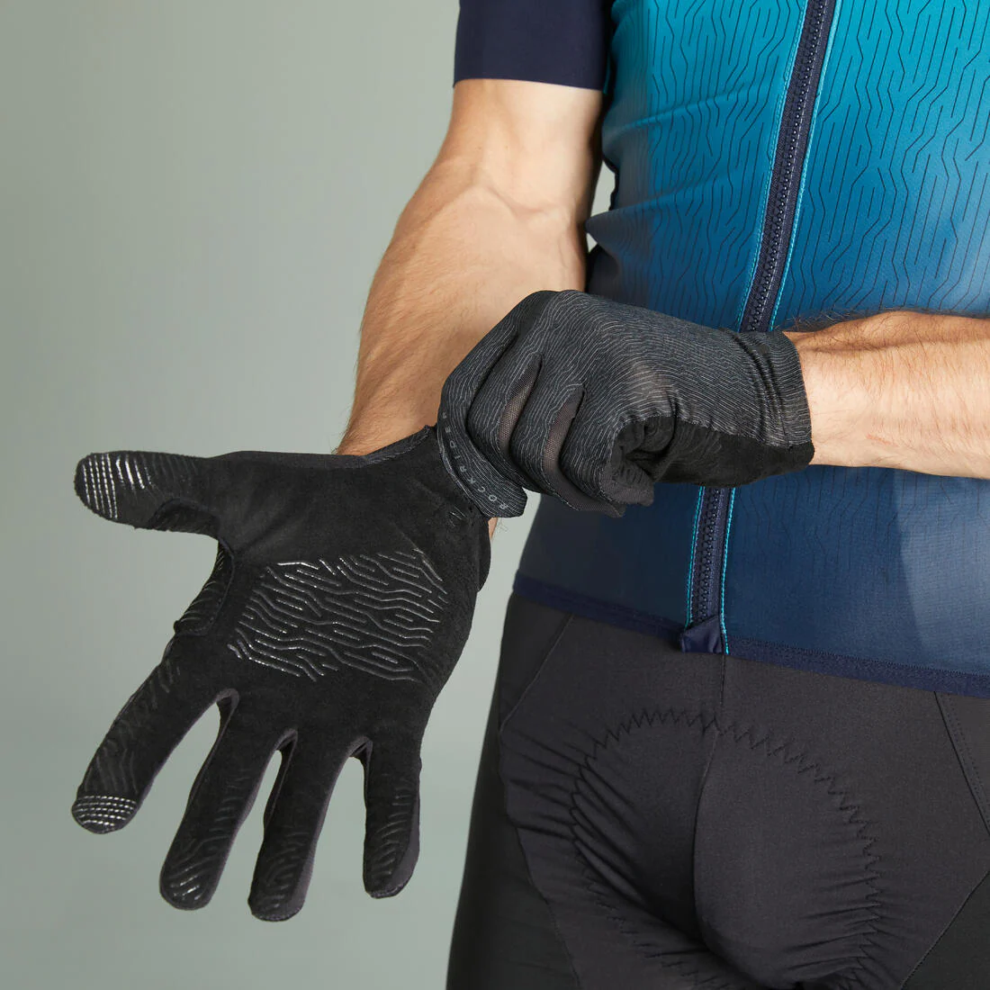 Guantes ciclismo MTB Race Negro Antideslizantes - Image 2