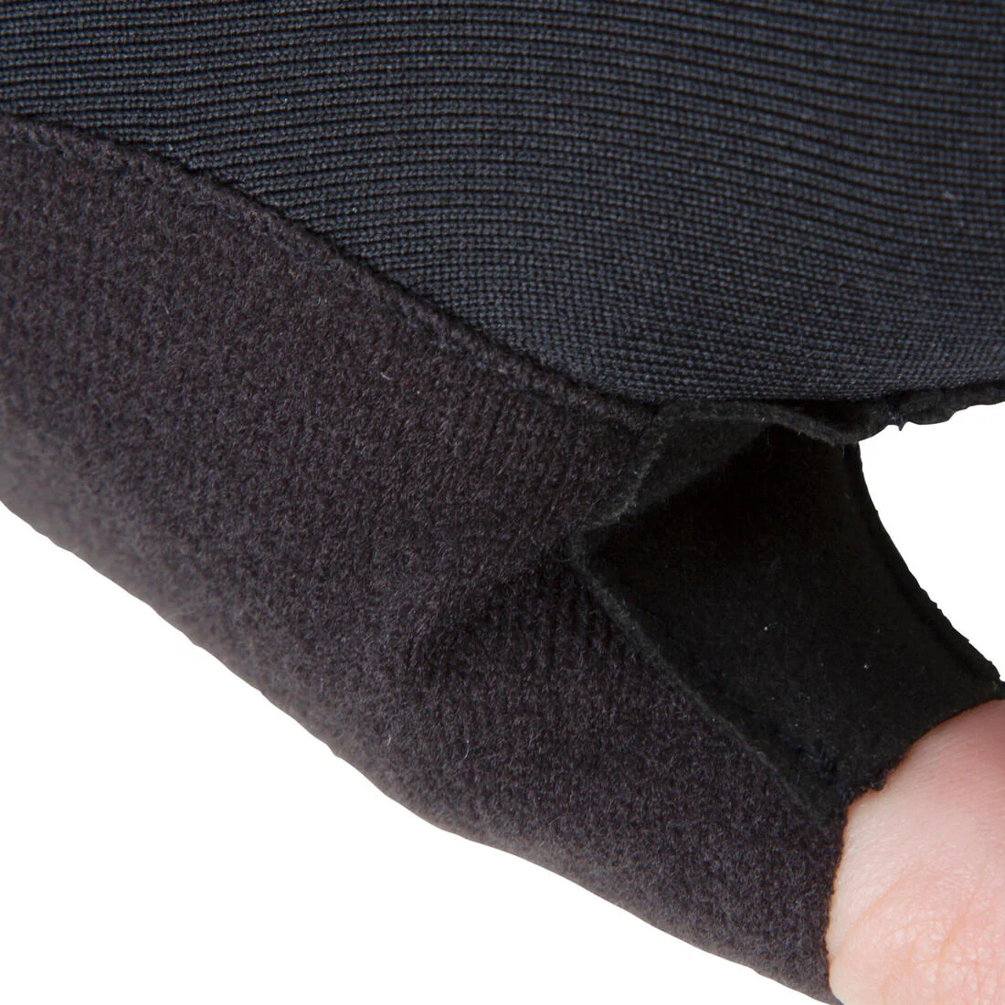 Guantes ciclismo niƱos Btwin 300 negros 8-12 aƱos - Image 2