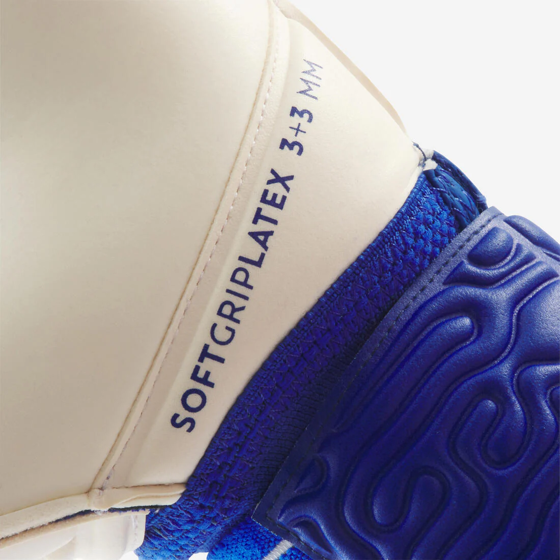 Guantes de portero F500 Viralto Shielder blanco/azul Adulto - Image 3