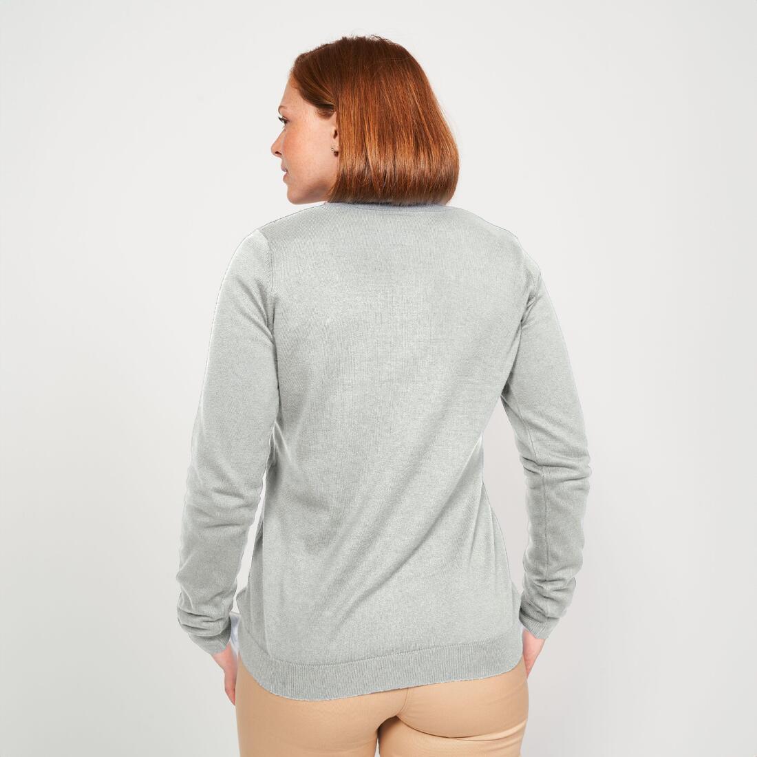 Jersey de golf 100 % algodón cuello en V mujer, MW100 - Image 7