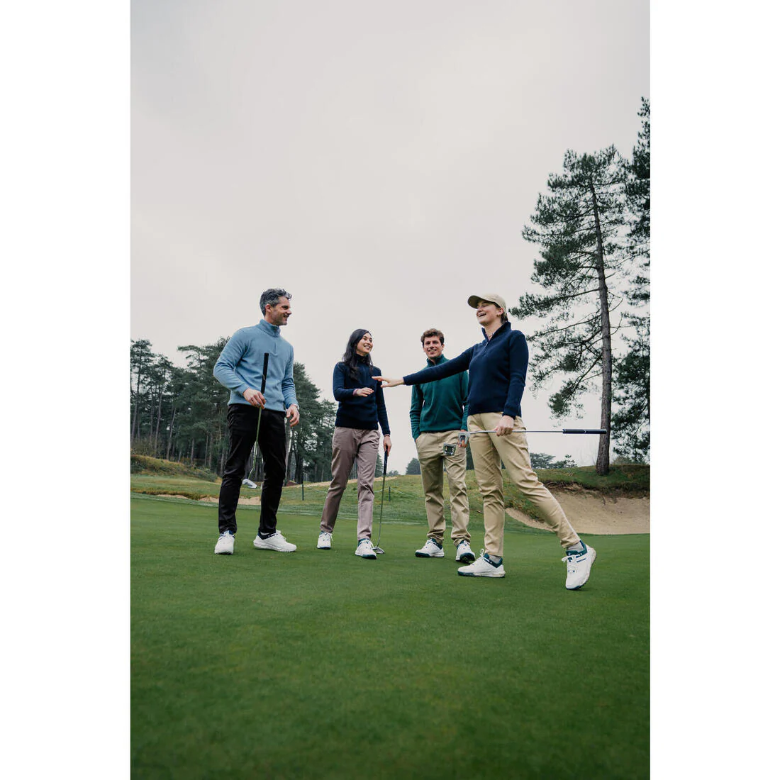 Jersey de golf con cremallera mujer, MW500 marino - Image 7