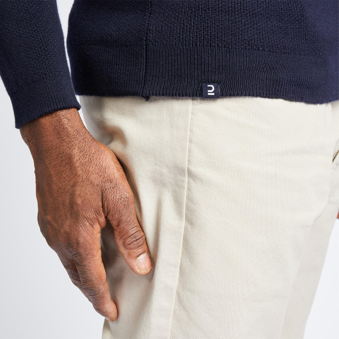 Jersey marinero Hombre algodón beige rayas - Image 13