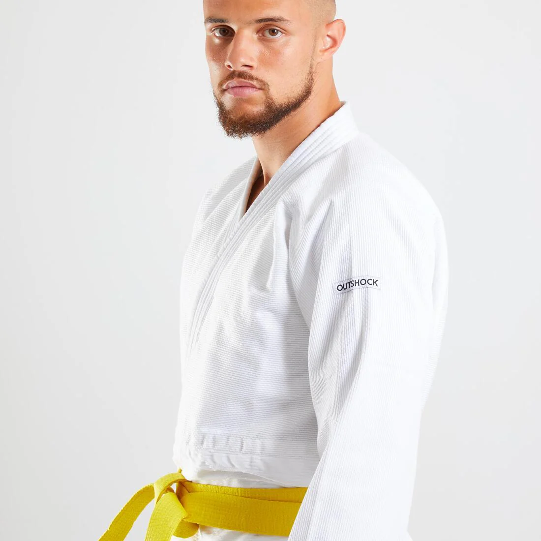 Judogi kimono judo adulto Outshock 100 blanco - Image 2