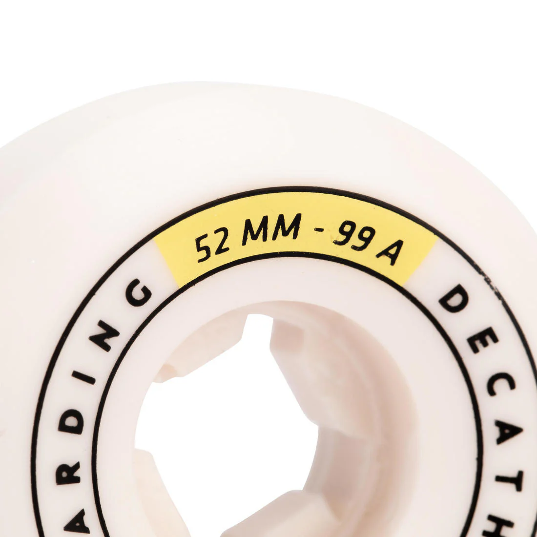 JUEGO DE 4 RUEDAS SKATEBOARD COLOR MARFIL FORMA CÓNICA TAMAÑO 52 mm, 99 A - Image 6