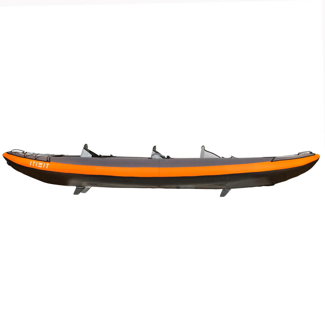 Kayak hinchable de travesía Itiwit 100 2 o 3 plazas naranja - Image 4