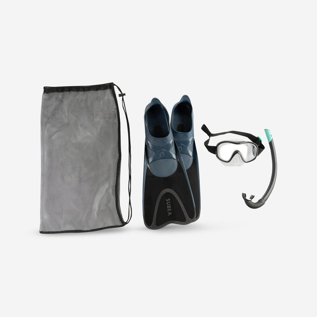 Kit Snorkel Aletas + Máscara + Tubo 100 Adulto