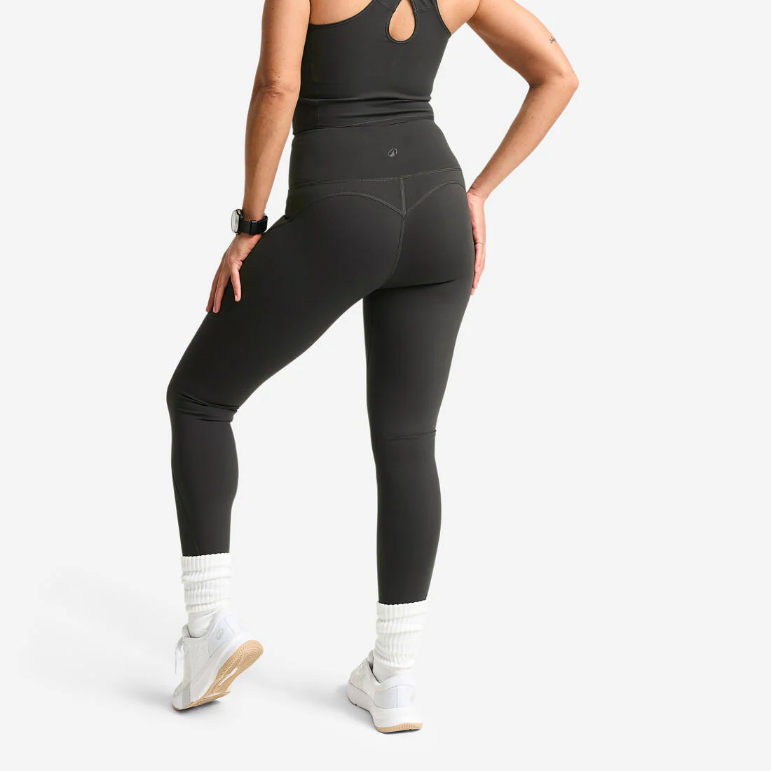 Leggings Deportivos Mujer Rojo Oscuro Talle Alto Moldeadores - Image 2