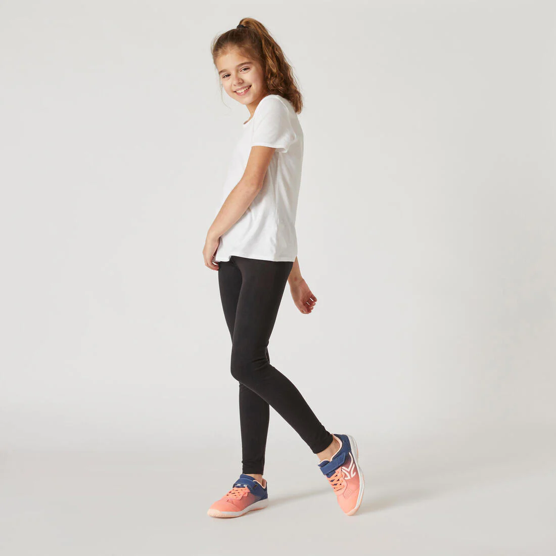 Leggings mallas gimnasia deportiva Niños Domyos 100 Negro - Image 3