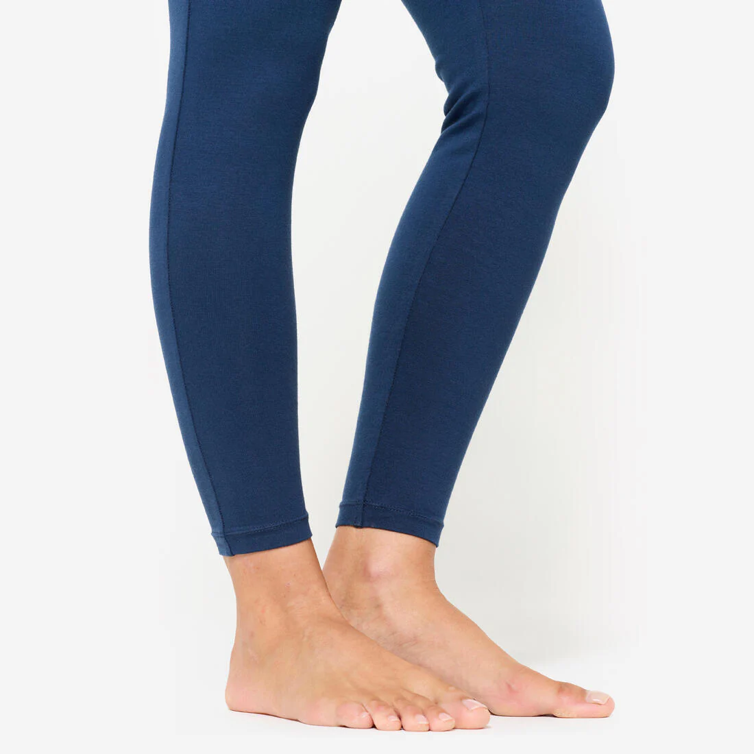 Leggings Yoga Suave Mujer Azul Marino Talle Alto - Image 5