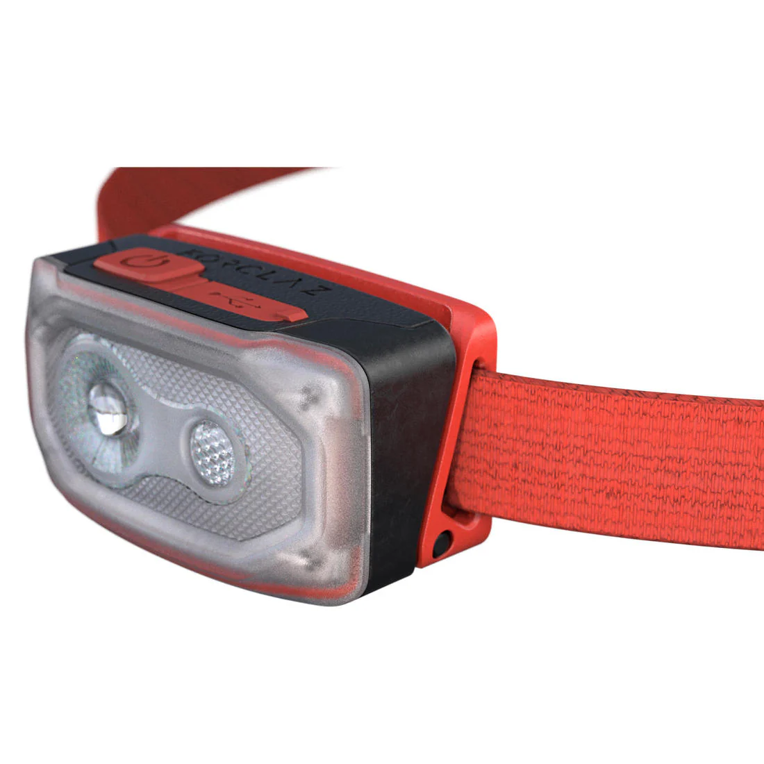 Linterna Frontal de Montaña, Forclaz V500, Recargable USB, 100 Lúmenes, Rojo - Image 5