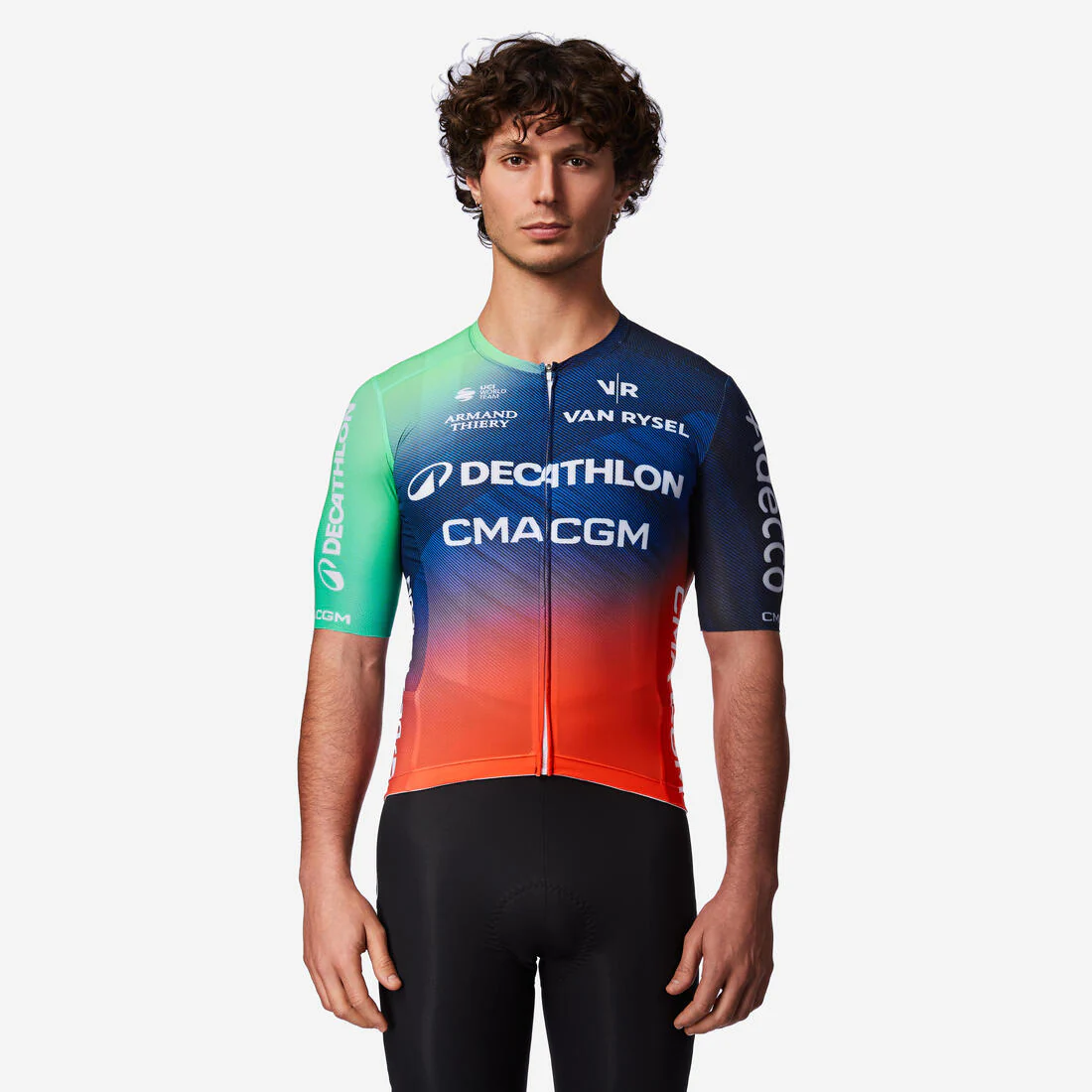 Maillot Ciclismo Carretera RCR-R Decathlon CMA CGM Manga Corta Réplica - Image 2