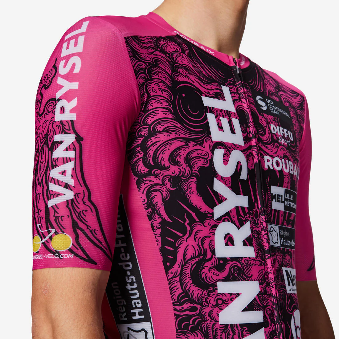 Maillot Ciclismo Carretera RCR-R Van Rysel Roubaix Manga Corta Réplica - Image 8