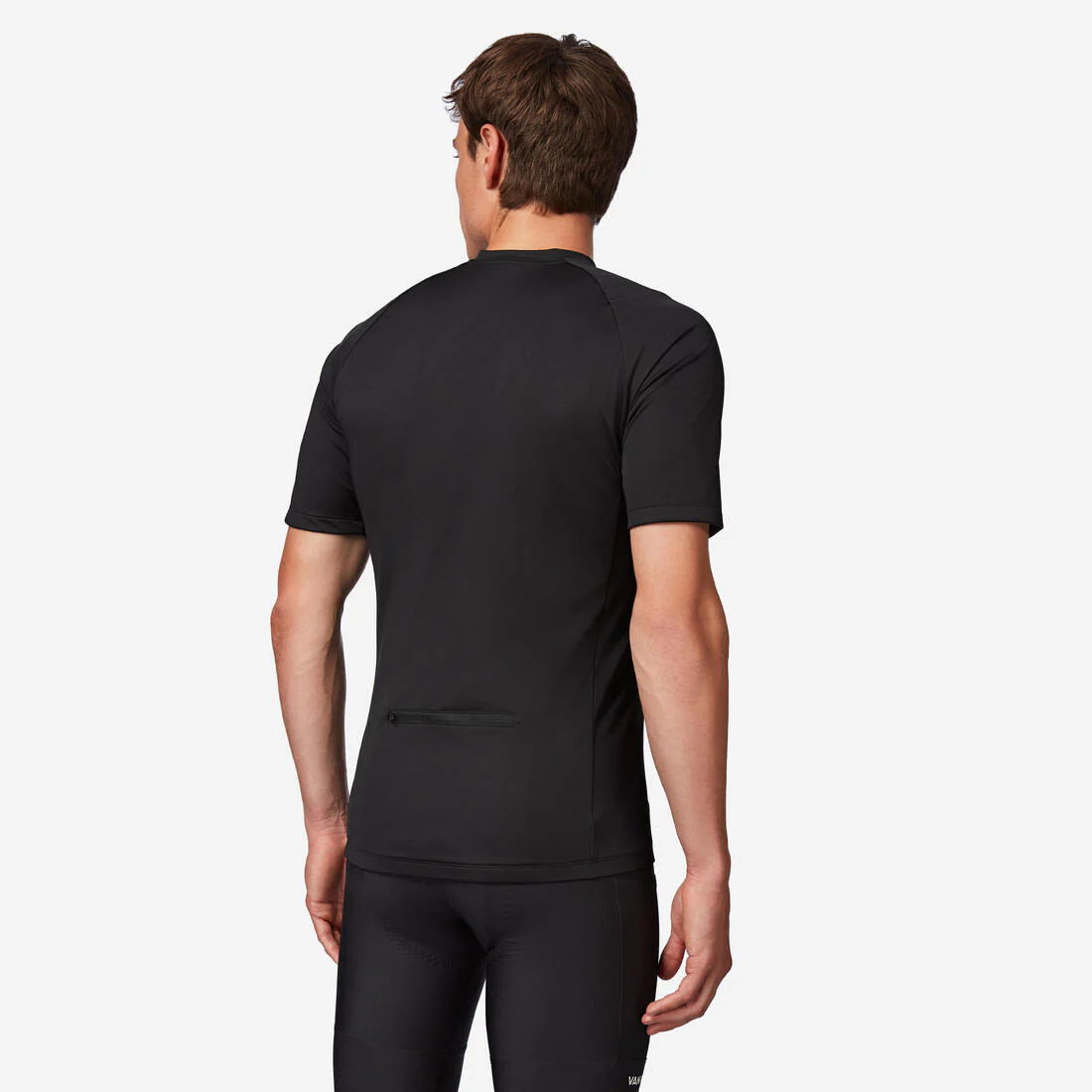 Maillot ciclismo manga corta hombre Triban Essentiel negro - Image 3