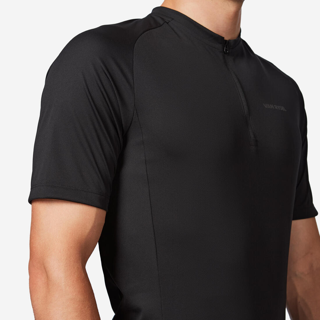 Maillot ciclismo manga corta hombre Triban Essentiel negro - Image 6