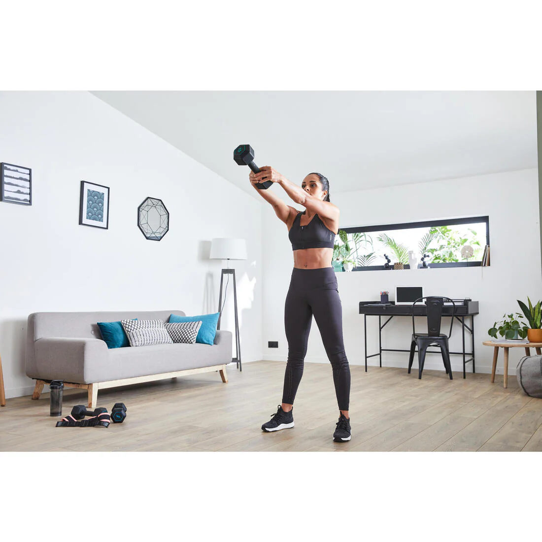 Mancuerna 5 kg hexagonal dumbbell musculación cross training Corength - Image 9
