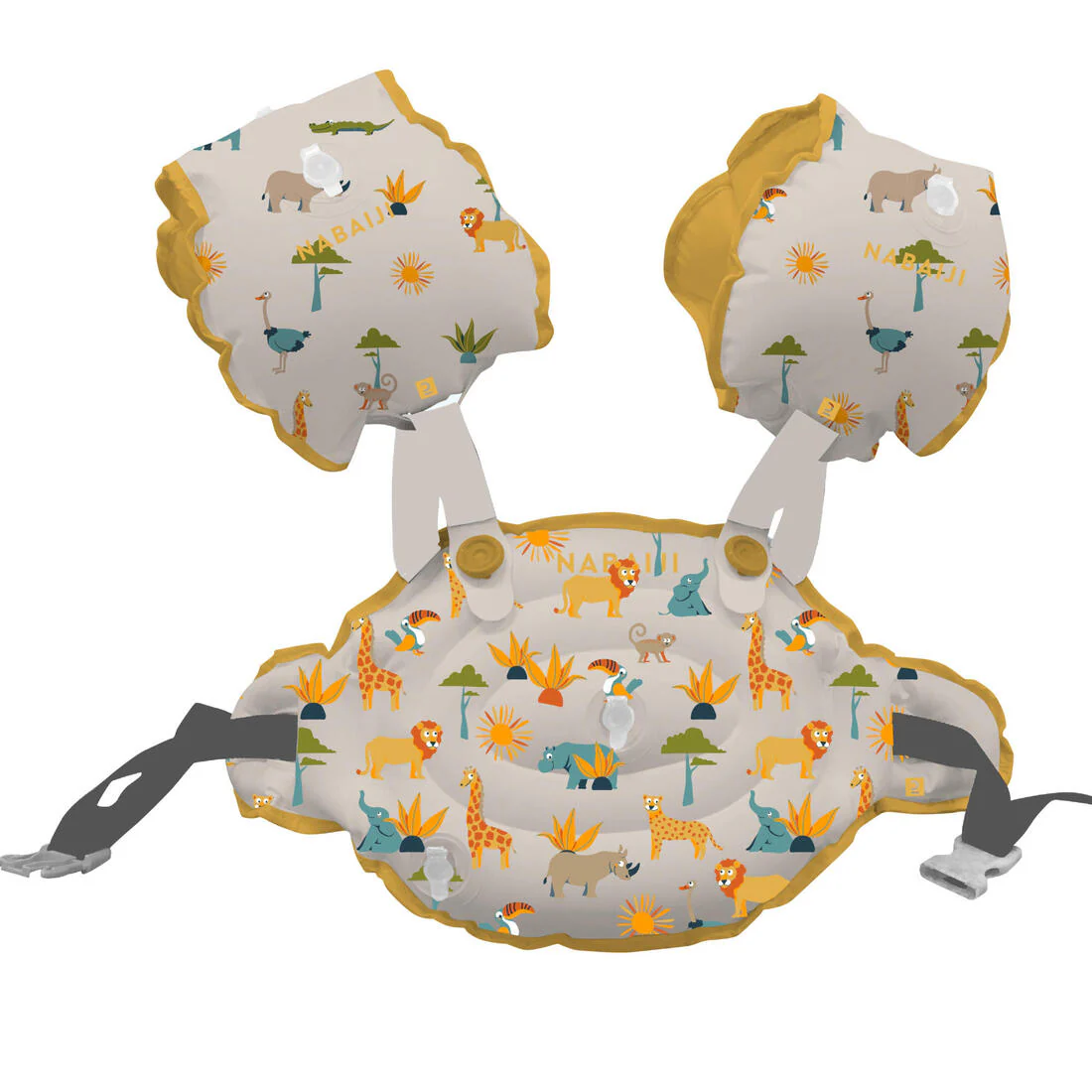 Manguitos cinturón Piscina Evolutivos Niños Tiswim v2 15-30 Kg Sabana - Image 35
