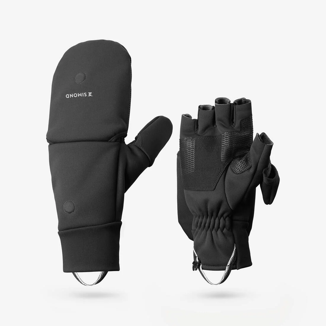 Manoplas-mitones de montaña y trekking cortaviento Adulto Forclaz MT900