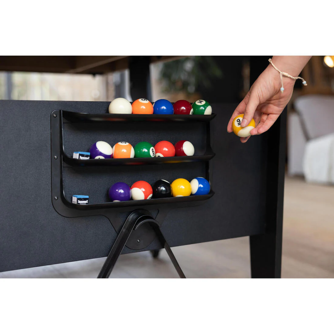 Mesa de billar plegable americana - BT 500 US tapete gris - Image 19