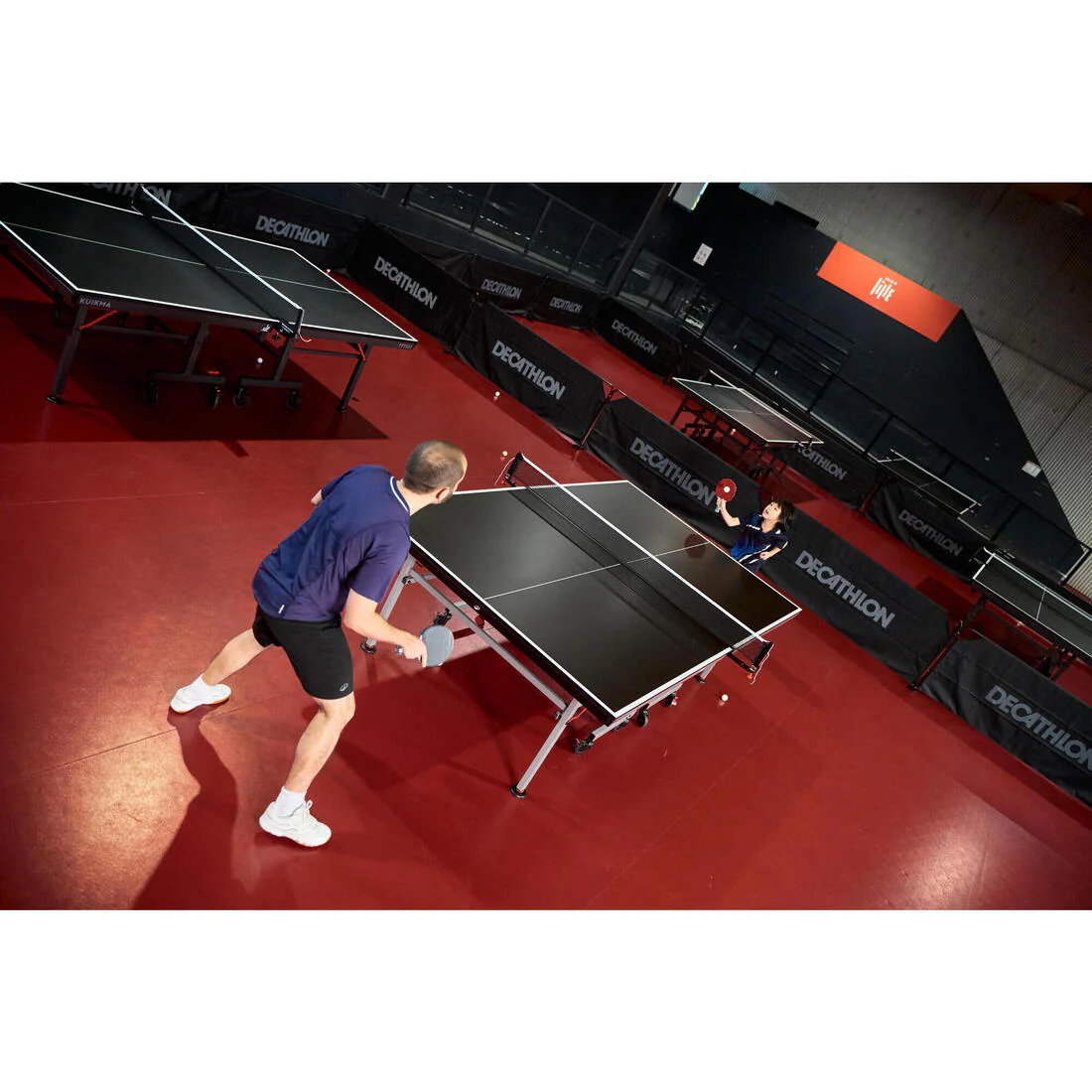 Mesa de ping-pong de interior compacta con una red innovadora, TTT 130.2 Negro - Image 21