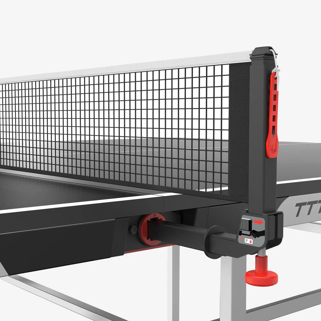 Mesa de ping-pong de interior compacta con una red innovadora, TTT 130.2 Negro - Image 8