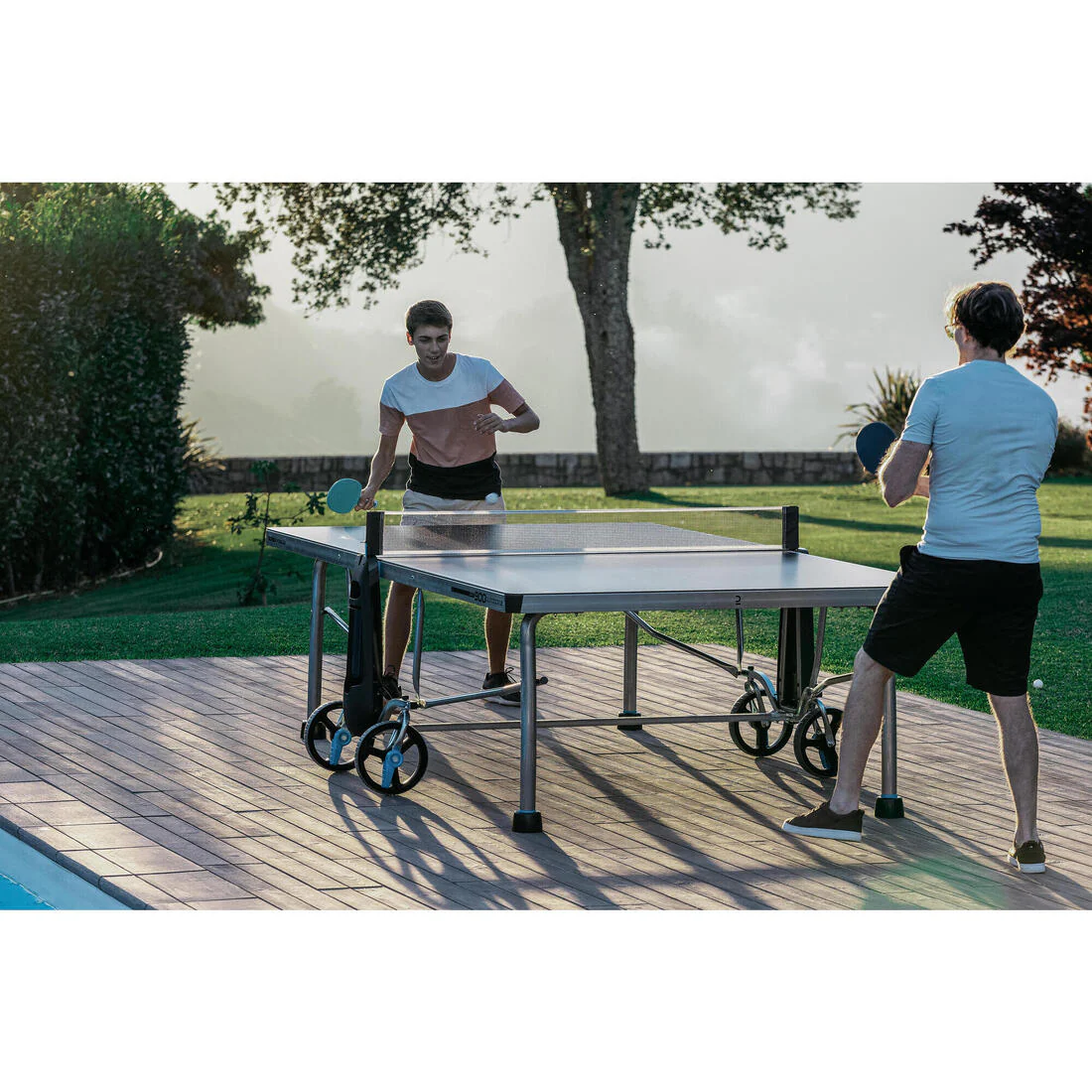 Mesa ping pong exterior plegable tablero 5 mm Pongori PPT900.2 - Image 12