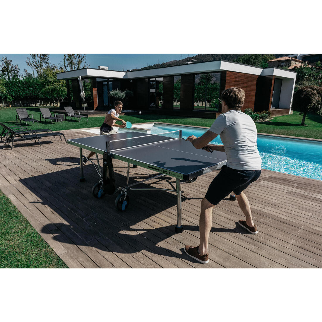 Mesa ping pong exterior plegable tablero 5 mm Pongori PPT900.2 - Image 14