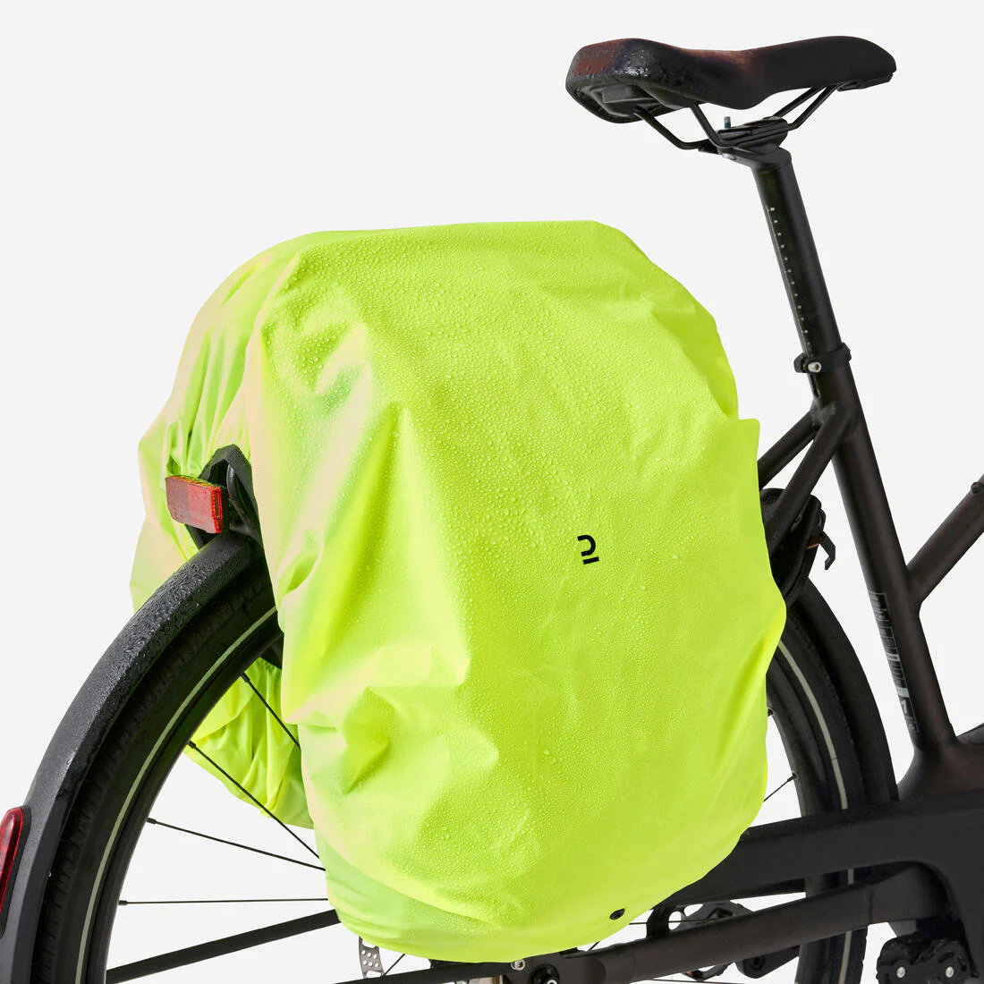 Mochila/Alforja Doble Para Portaequipajes Bici Verde Gris 27 Litros - Image 12
