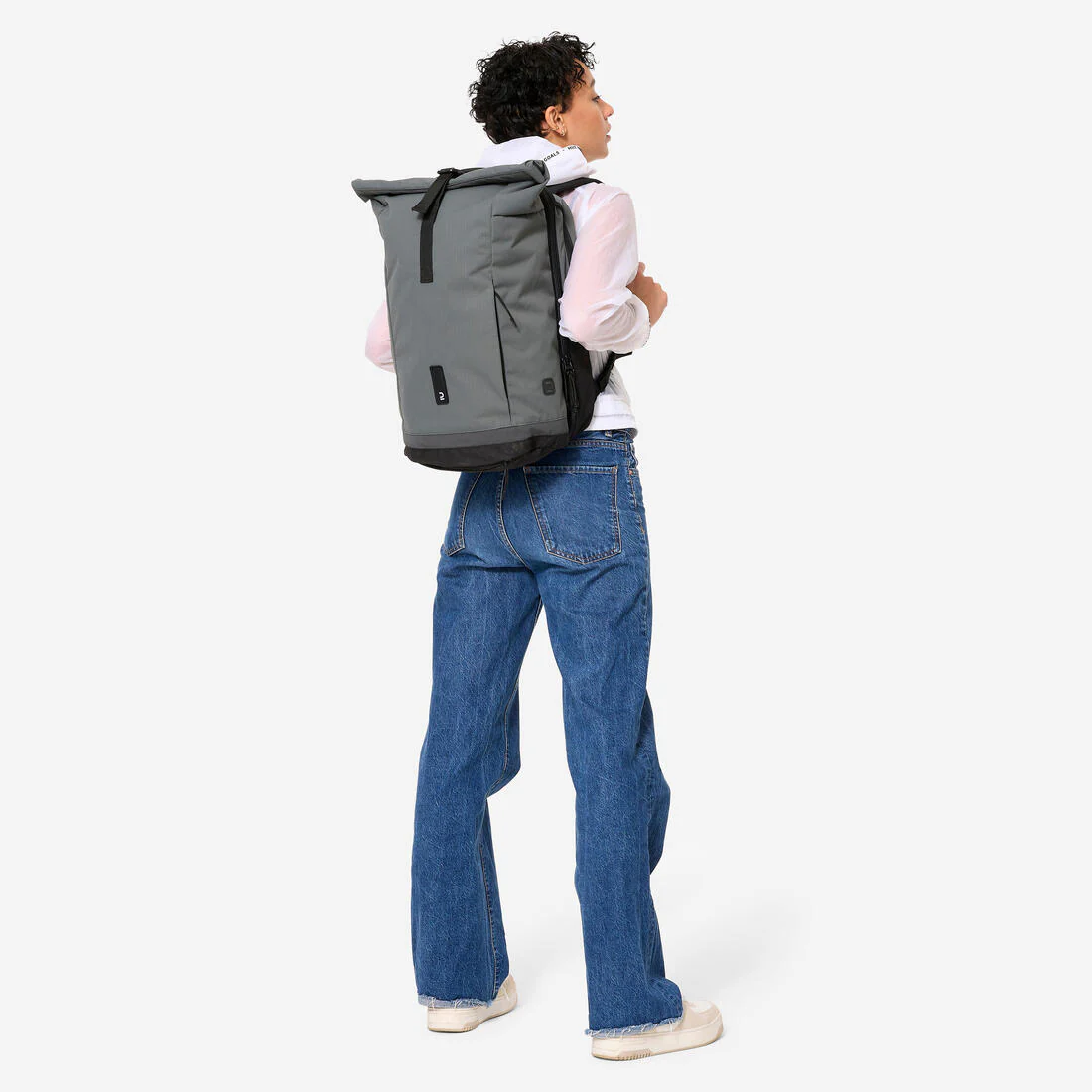 Mochila/Alforja Doble Para Portaequipajes Bici Verde Gris 27 Litros - Image 14