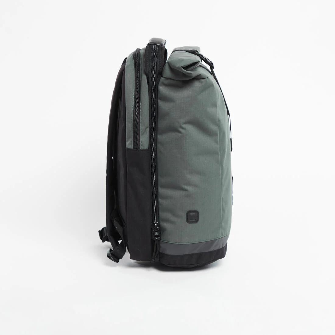 Mochila/Alforja Doble Para Portaequipajes Bici Verde Gris 27 Litros - Image 4