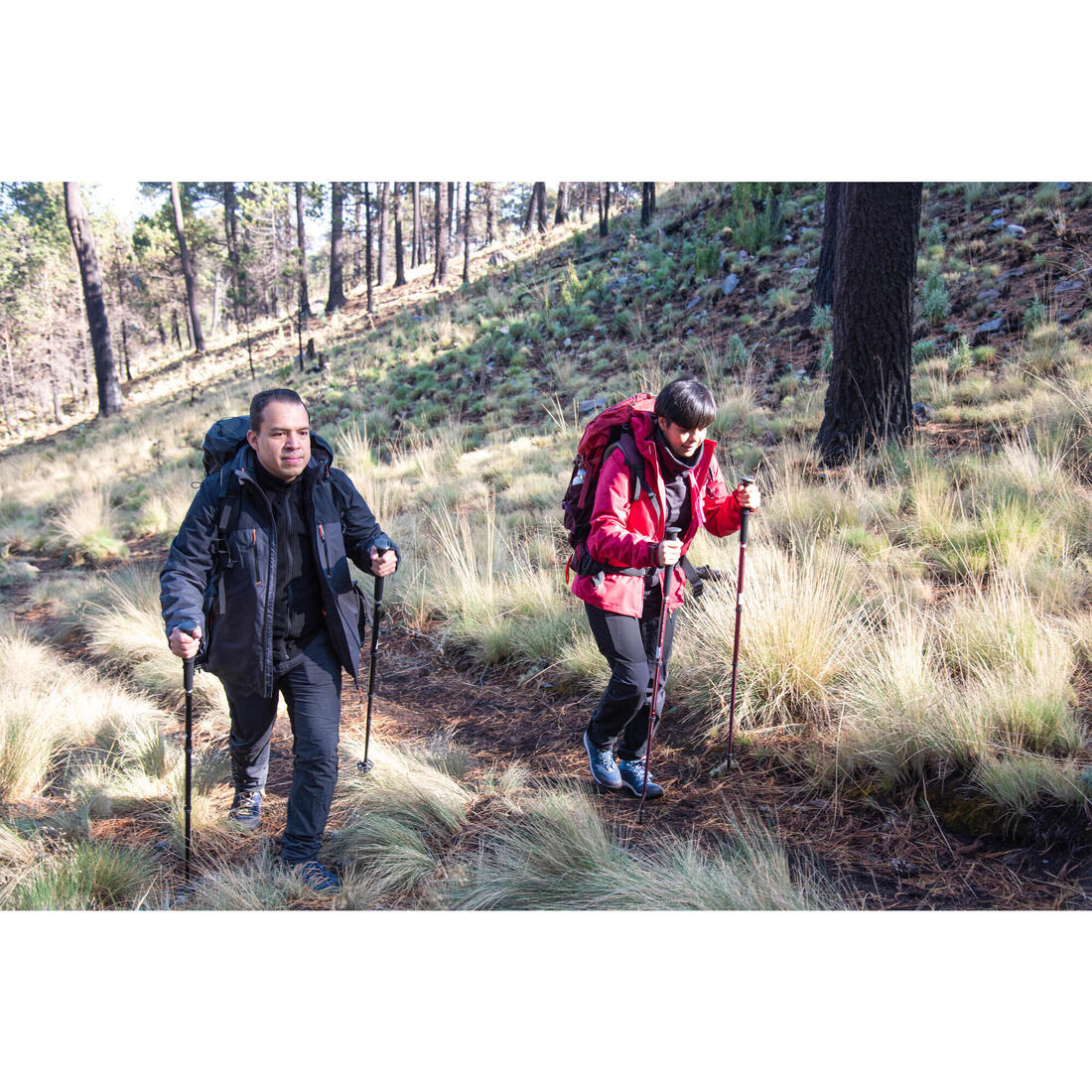 Mochila de montaña y trekking 50L Mujer Simond MT100 Easyfit. Funda impermeable - Image 27
