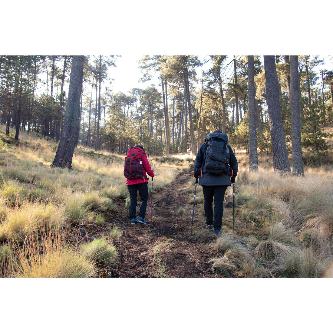 Mochila de montaña y trekking 50L Mujer Simond MT100 Easyfit. Funda impermeable - Image 29