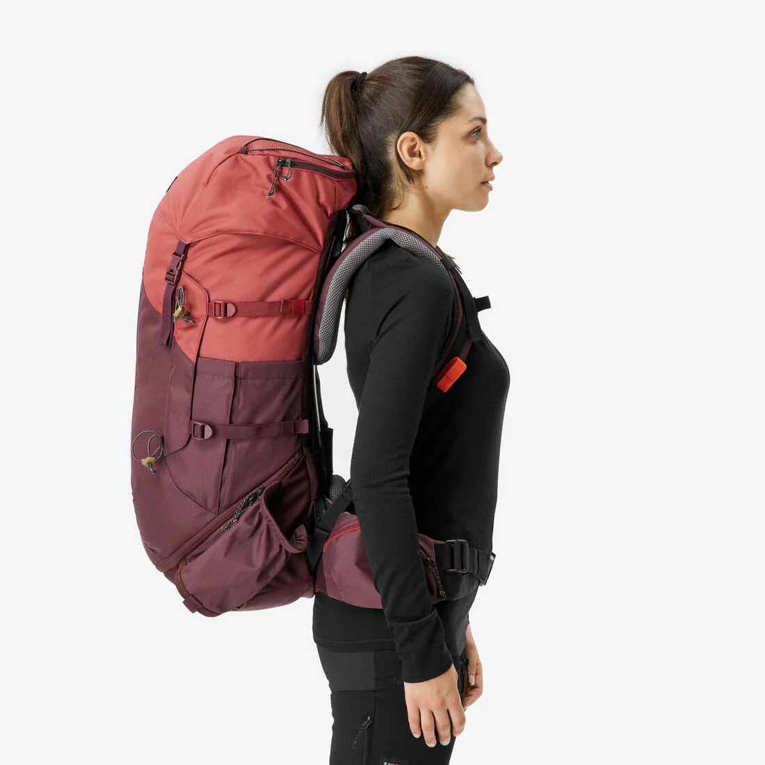 Mochila de montaña y trekking 50L Mujer Simond MT100 Easyfit. Funda impermeable - Image 6