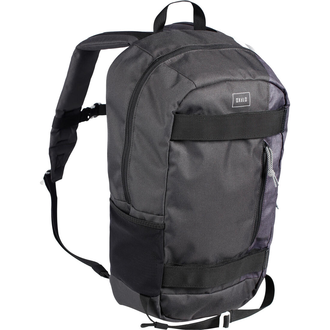 Mochila de skate con correas Oxelo Skate Mid 23L Negro jaspeado