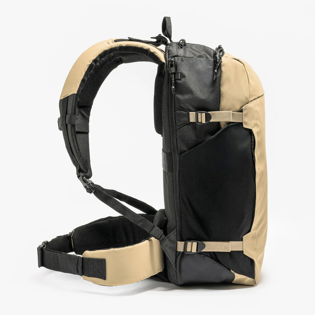 Mochila de montaña y viaje apertura tipo maleta 30L Travel 500 Organizer beige - Image 5