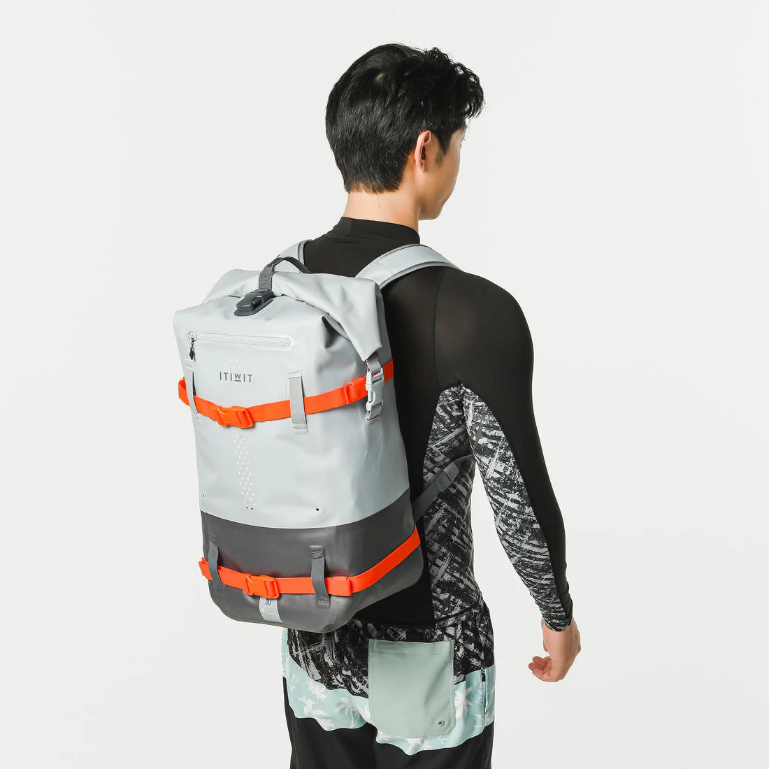 Mochila Estanca Impermeable 30 litros Itiwit Gris - Image 2