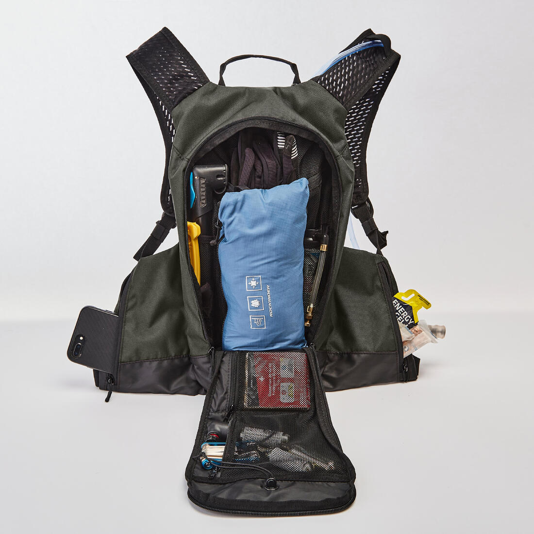 Mochila hidratación bicicleta MTB 7 l/2 l agua Rockrider Explore negra - Image 3