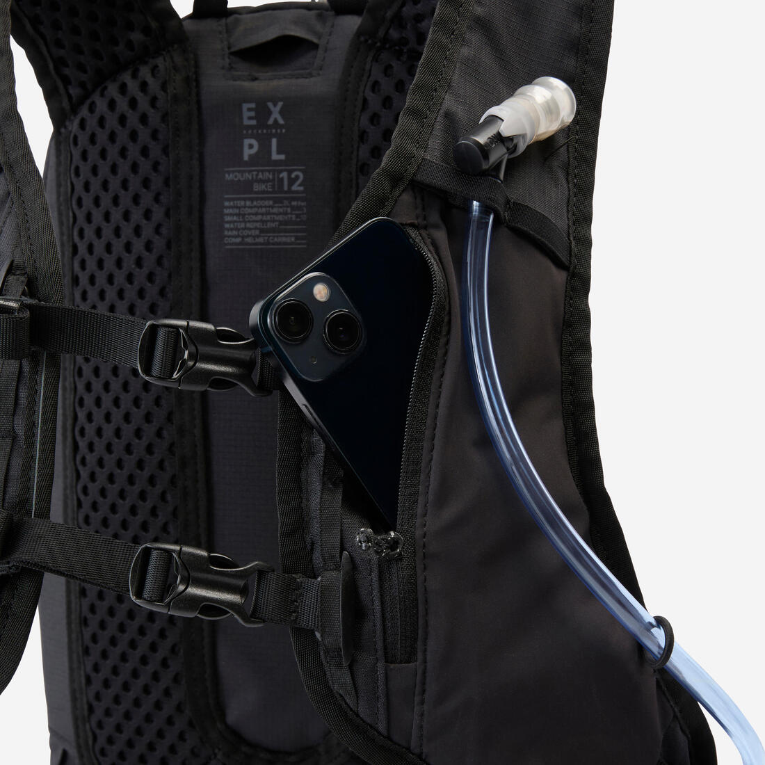 Mochila Hidratación Ciclismo MBT Negro 12 l / 2 l - Image 15
