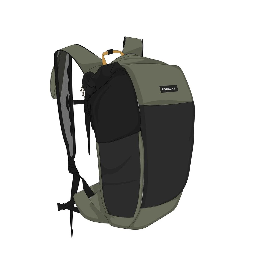 Mochila impermeable pequeña montaña y trekking 25L Forclaz Travel - Image 11