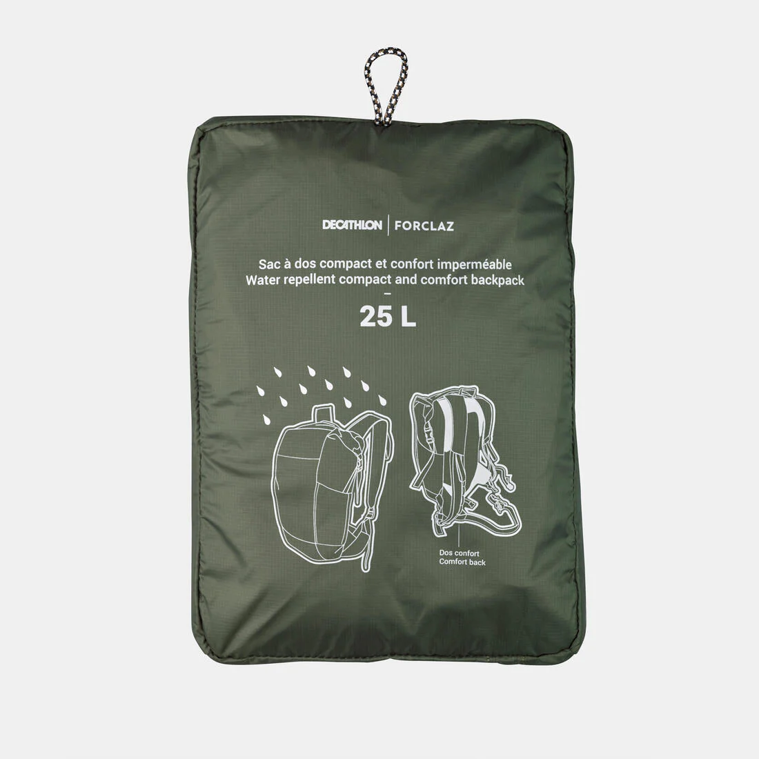 Mochila impermeable pequeña montaña y trekking 25L Forclaz Travel - Image 7