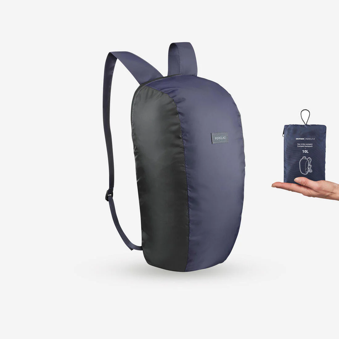Mochila plegable de montaña y trekking viaje 10L Forclaz Compact - Image 3