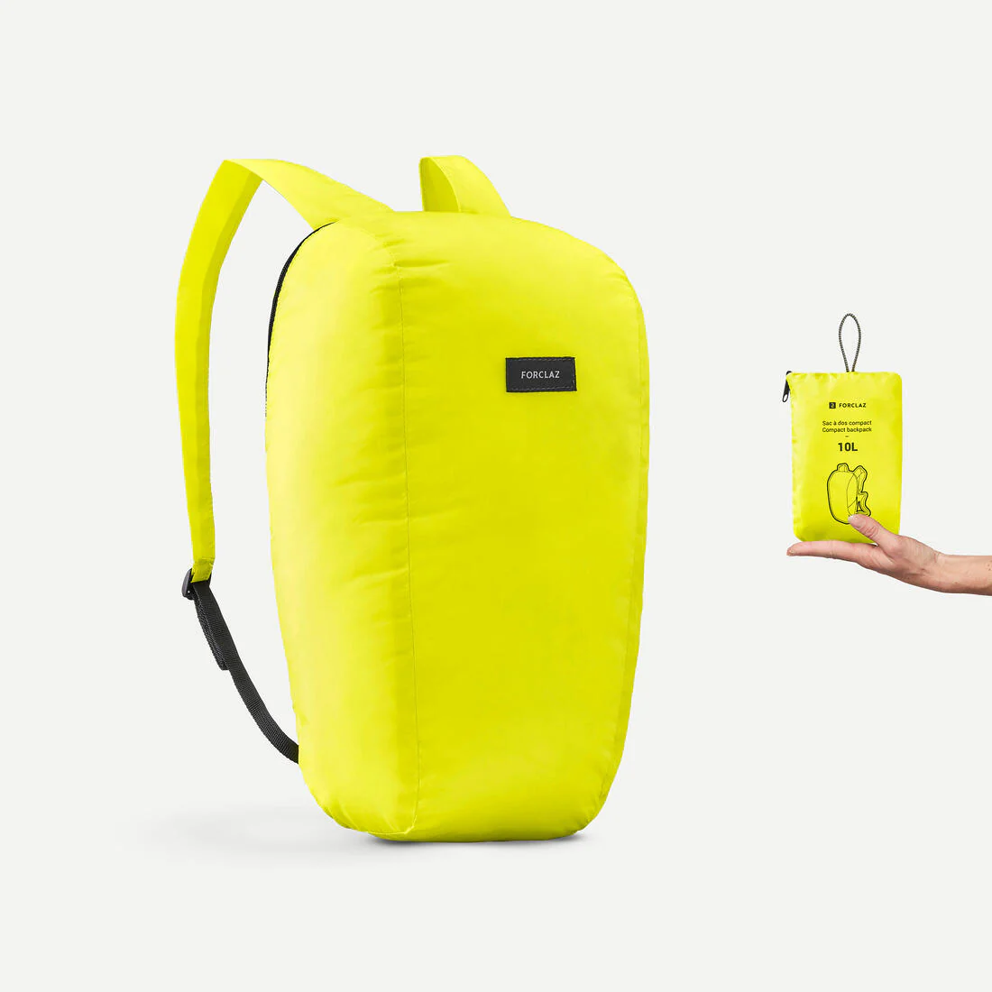 Mochila plegable de montaña y trekking viaje 10L Forclaz Compact - Image 5