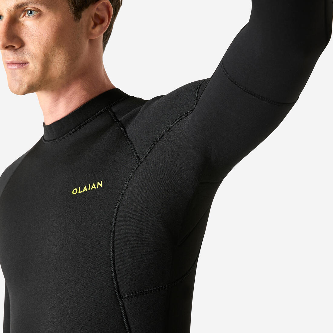 Neopreno surf Hombre agua fría 4/3mm 100 negro - Image 5