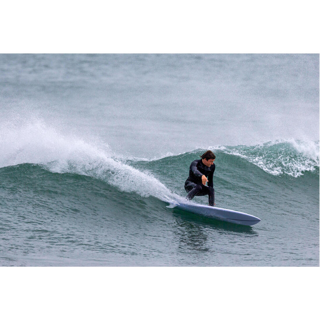 Neopreno surf Hombre agua fría 4/3mm Front Zip 900 negro - Image 14