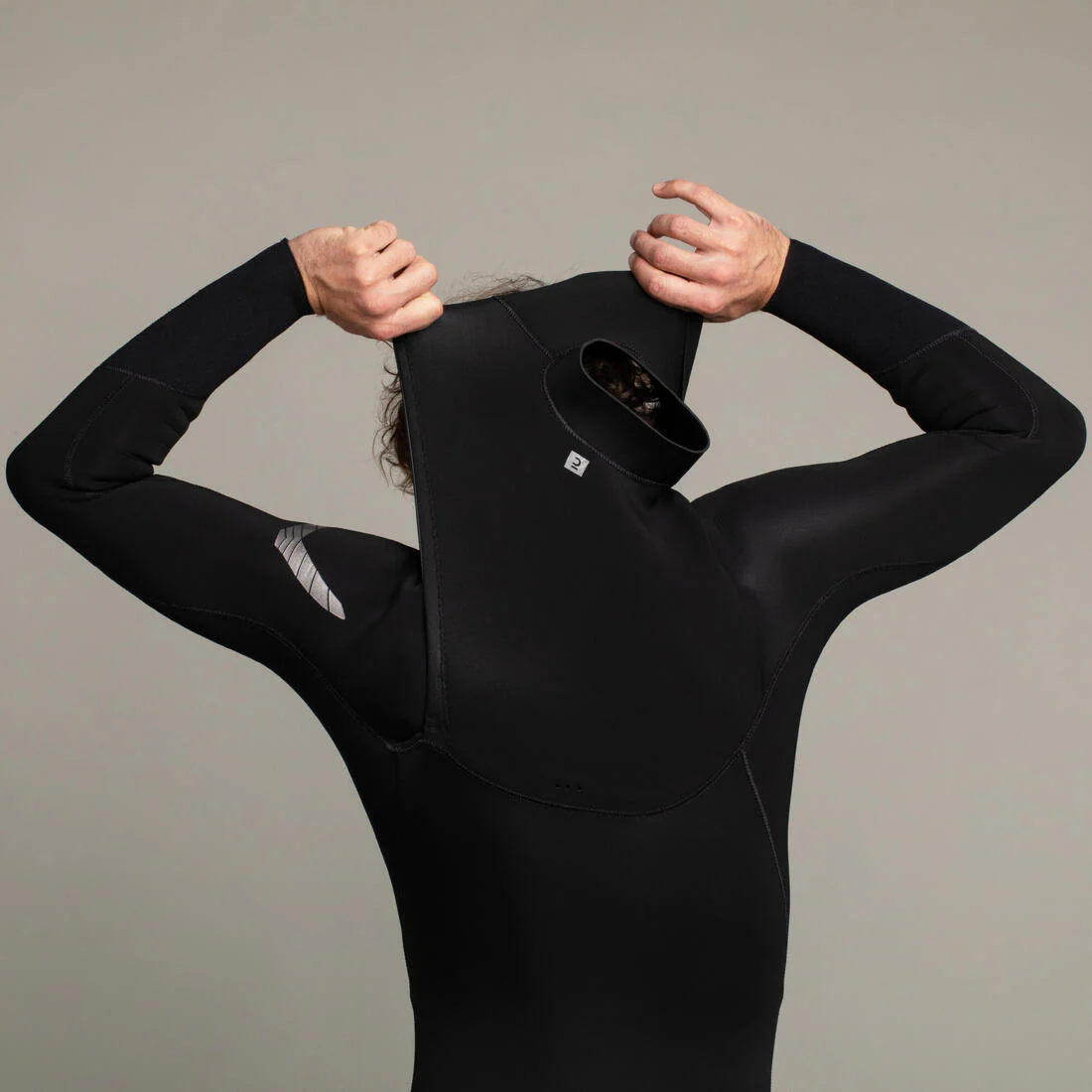 Neopreno surf Hombre agua fría 4/3mm Front Zip 900 negro - Image 5