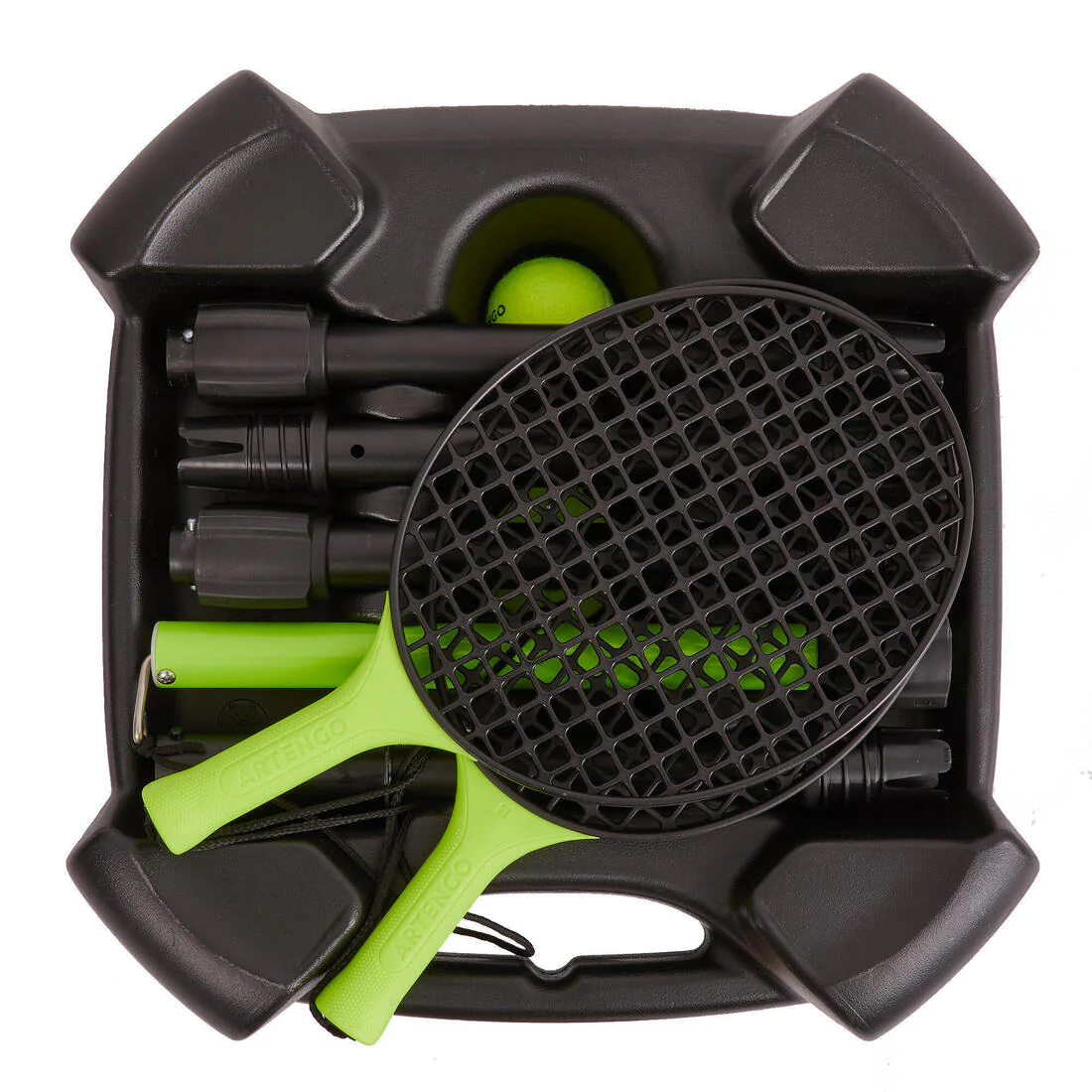 Pack Speedball (1 mástil, 2 raquetas y 1 pelota) TURNBALL STRONG NEGRO AMARILLO - Image 5