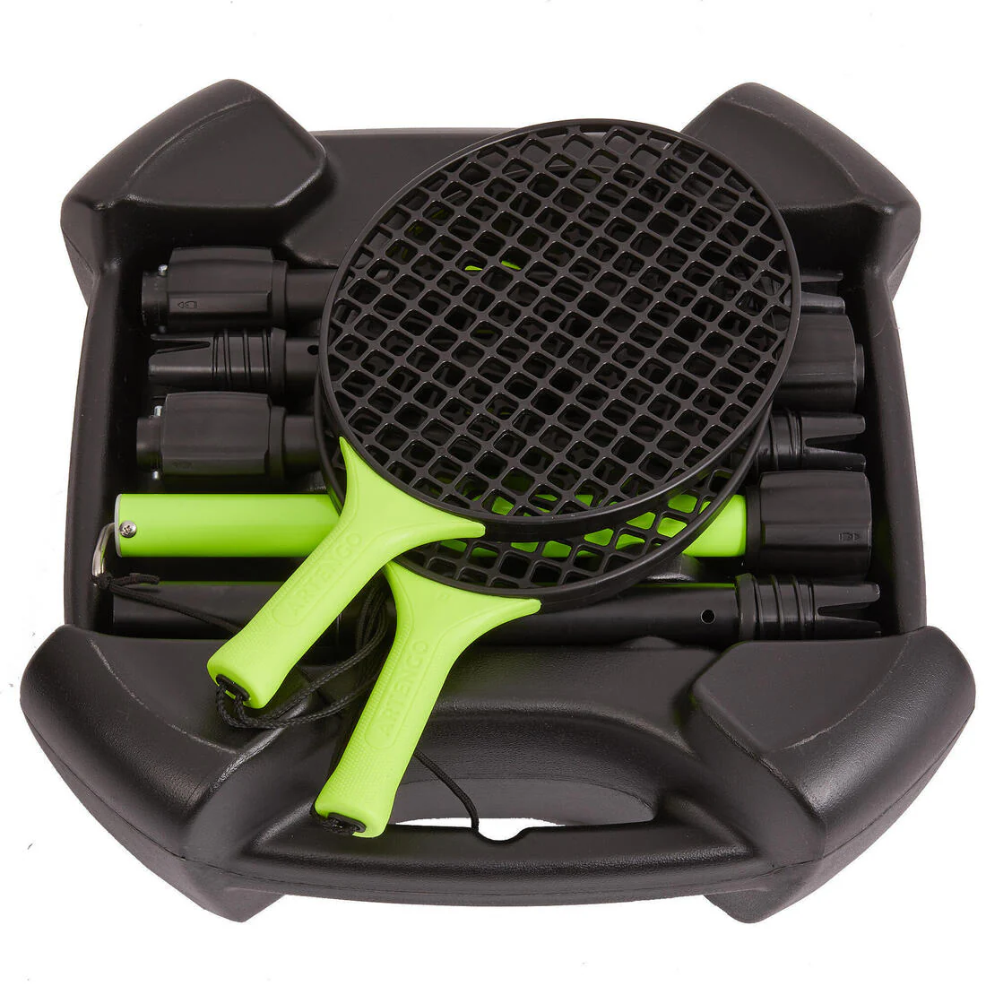 Pack Speedball (1 mástil, 2 raquetas y 1 pelota) TURNBALL STRONG NEGRO AMARILLO - Image 7