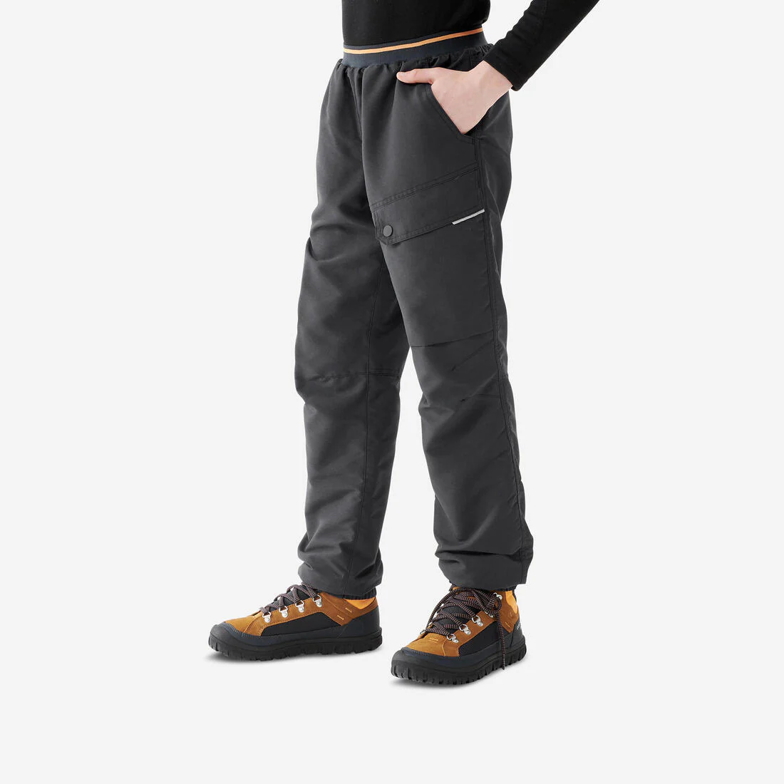 PANTALÓN CÁLIDO PERLANTE DE SENDERISMO - SH100 - NIÑOS 7 - 15 AÑOS